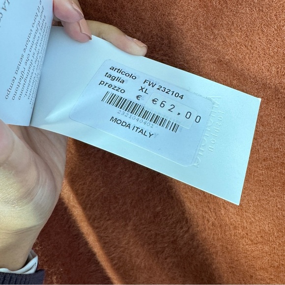 Antonella Italy Rust Brown Fuzzy Knit Sweater Women’s XL Cozy Fall Winter - Picture 6 of 10